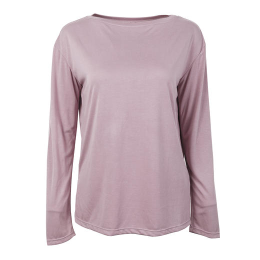 【限时秒】YOGACODE【火树银花系列】新款莫代尔运动罩衫女长袖两侧开叉宽松透气瑜伽服罩衫DWT125588 商品图4