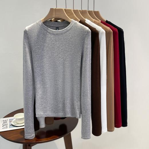 百媚生 面膜T天丝莱赛尔羊毛长袖t恤打底衫1688-68 商品图2