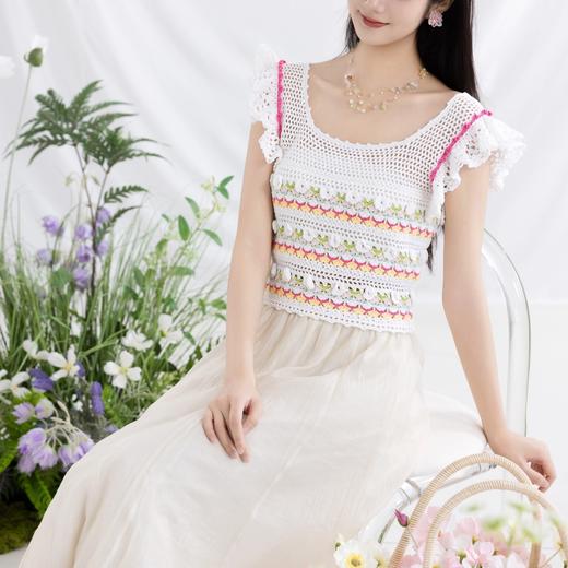 苏苏姐家花漾上衣手工diy编织钩针蕾丝线毛线团自制衣服材料包 商品图1