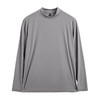 马登工装美式半高领长袖T恤健身弹力灰色修身冰丝内搭打底男士秋 商品缩略图4