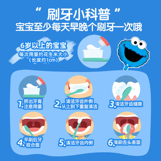 【官方正品】云南白药童趣儿童牙膏牙刷礼盒3-12岁科学分龄适用益生菌强健牙釉防蛀健齿多种口味可选配牙刷 商品图8