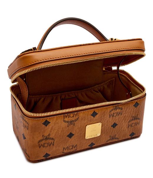 【超惠秒】MCM 女士限量logo印花盒形手提单肩包MWRAAVI01 商品图4