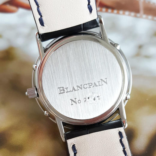 【95新】BLANCPAIN 宝珀经典系列手动机械机芯34MM（女款）日期、星期、月份、月相显示240725NJS06 商品图6