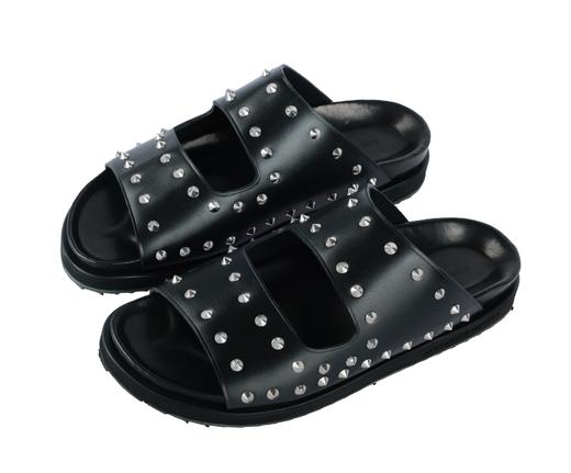 【超惠秒】McQueen 麦昆 男士舒适百搭真皮拖鞋 12396 商品图0