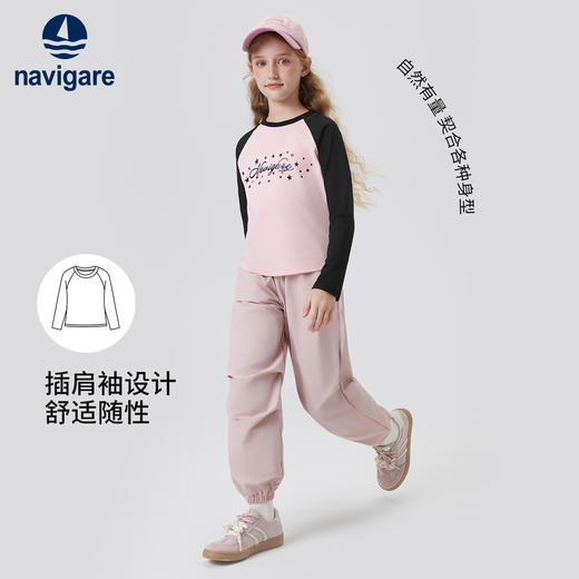 【纳维凯尔】【120-165】意大利小帆船女童长袖T恤 商品图2