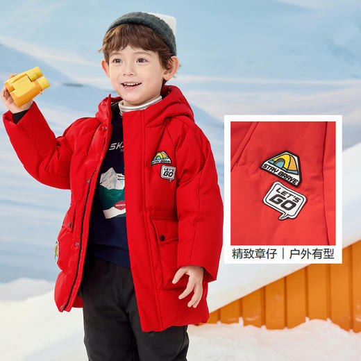 巴拉巴拉童装儿童羽绒服男童冬装加厚保暖外套连帽上衣小童户外潮 商品图3