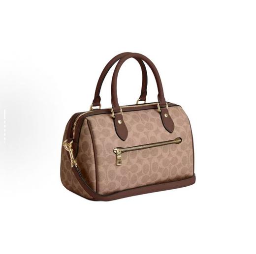 COACH Rowan 25 棕褐色拼棕色波士顿手提包 商品图1