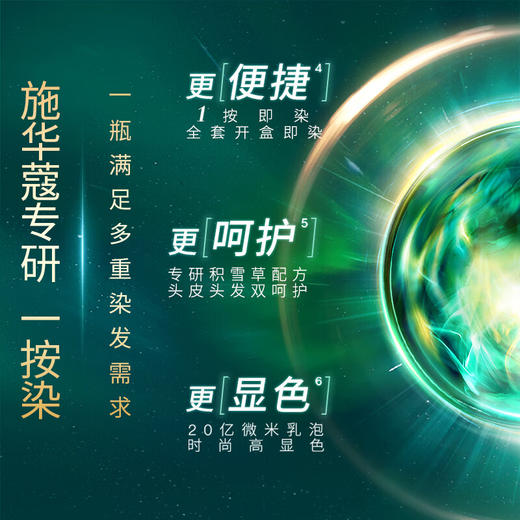 施华蔻怡然一键按压式泡泡染发乳 商品图2