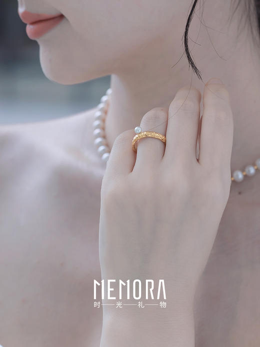【任选3件599元】「偏爱」珍珠戒指 S925银戒指时尚ins风手饰MEMORA诗普琳YRE00301（线上专供） 商品图4