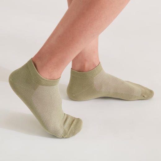  个性百搭透气吸汗简约纯色ins袜子 男士短袜 两双 商品图3
