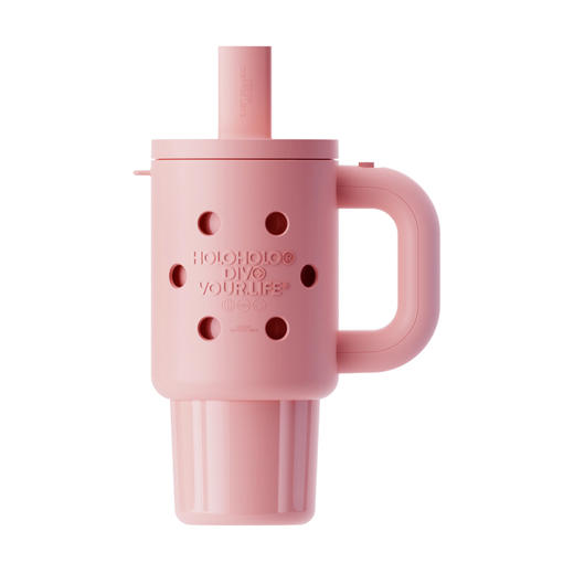 HOLOHOLO洞洞保温杯DD-02樱花粉800ml（不带杯花） 商品图1