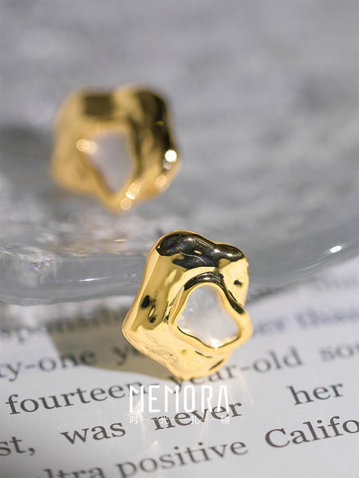 【任选3件599元】贝壳耳饰 S925银耳环时尚ins风耳圈MEMORA诗普琳YEE00301（线上专供） 商品图2