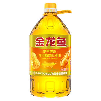 金龙鱼  食用油 花生浓香型食用植物调和油4L 商品图8