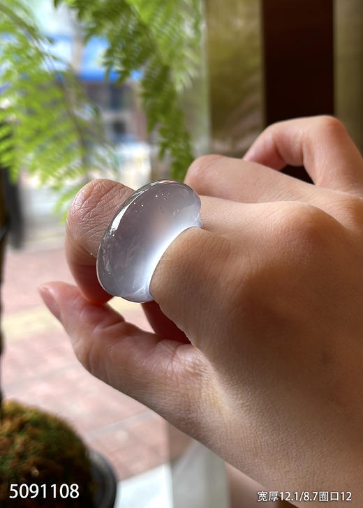 白月光玻璃种扳指【5091108】具体价格微信咨询 商品图0