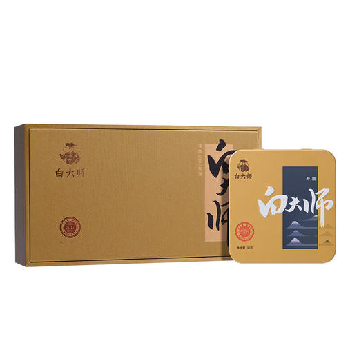 白大师茶叶白茶2017年寿眉福鼎白茶小方片礼盒装240g 商品图5