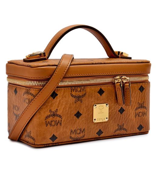 【超惠秒】MCM 女士限量logo印花盒形手提单肩包MWRAAVI01 商品图0