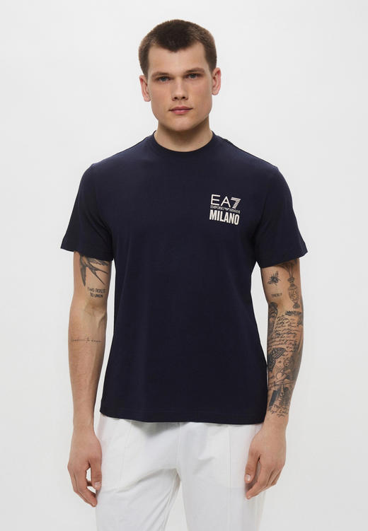 【超惠秒】Armani EA7男士全棉后背透孔排汗清爽运动休闲短袖T恤 12409 商品图6