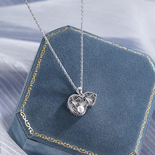 子佩集S925珍珠套链【XL090211】纯银珍珠葫芦项链2507 商品图1