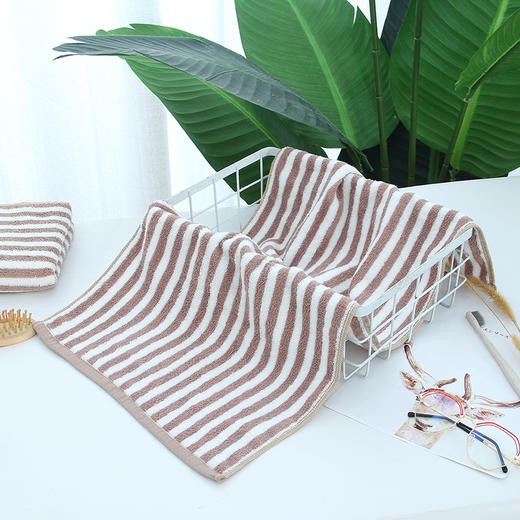 超柔格子毛巾  100%纯棉 两条装 商品图3