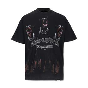 【超惠秒】REPRESENT 男士全棉杜宾犬印花logo短袖T恤 11947