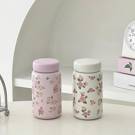 超富花漾保温杯H-BW-1510浅紫200ml 商品图9