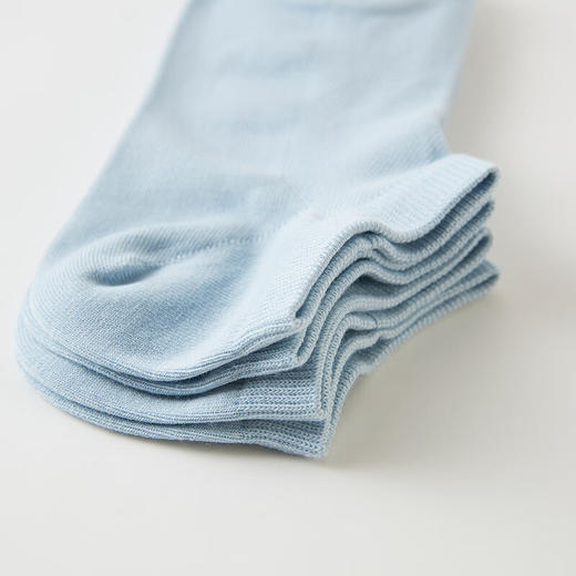  个性百搭透气吸汗简约纯色ins袜子 男士短袜 两双 商品图5