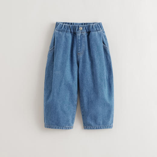 马克珍妮女童纯棉牛仔百搭萝卜裤2025年秋装新款551585 商品图1