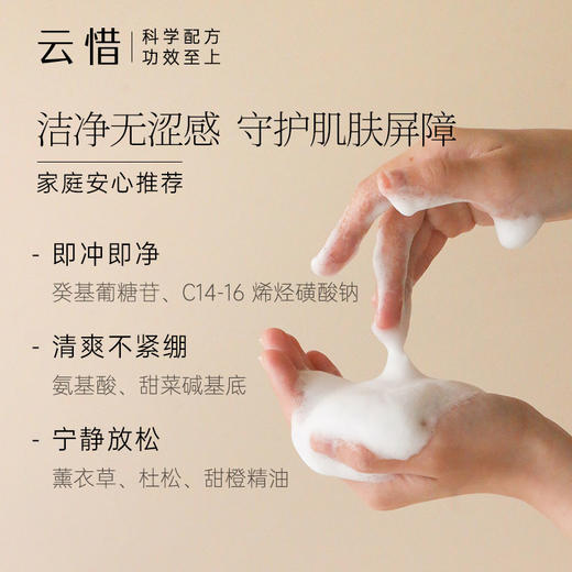 [公益商品|买2捐1]云惜x岭南基金公益 熏风予她精油泡沫洗手液 全家安心 氨基酸配方，不含香精/化学防腐剂 商品图3
