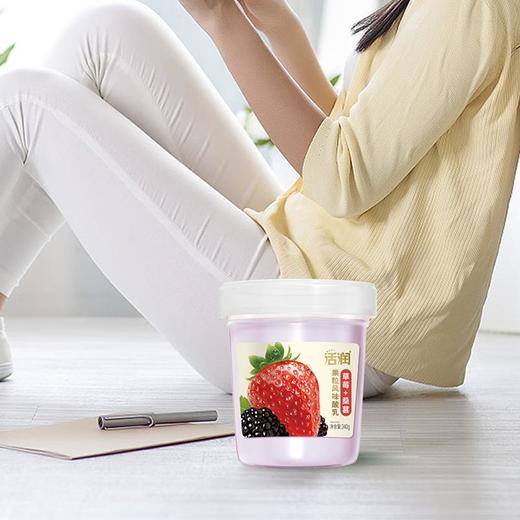 新希望活润草莓+桑葚果粒风味发酵乳340g/杯 商品图3