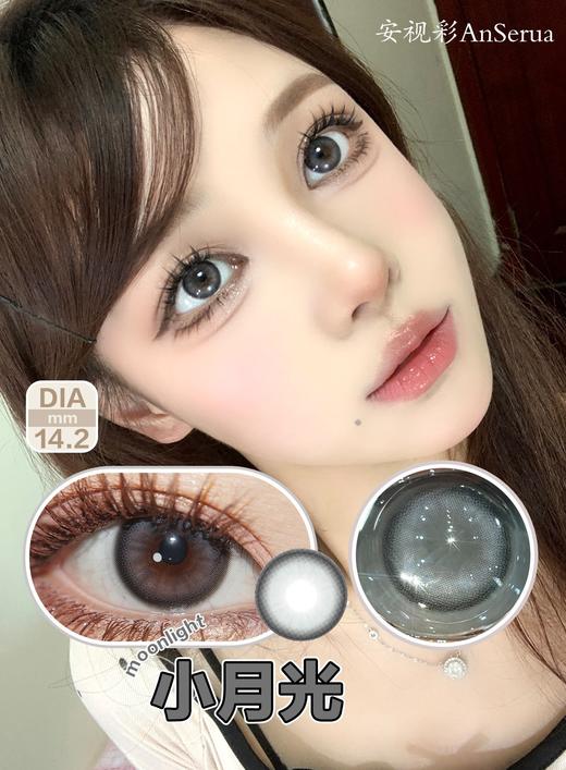 AnSerua 小月光 灰/乖乖眼 棕 14.2mm 含硅水凝胶 年抛 商品图4