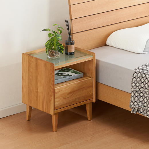 【家具】 可移动实木边桌边几小茶几床头柜 宜木WP01 商品图1