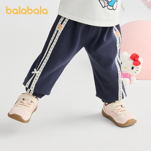 【商场同款】巴拉巴拉童装宝宝长裤宽松束脚裤女童2025秋新款裤子 商品图2