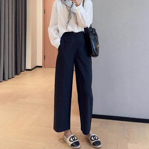 高品质钛金棉抗皱挺括气球奶奶裤！高腰显瘦休闲裤女2025秋款！ 商品图2