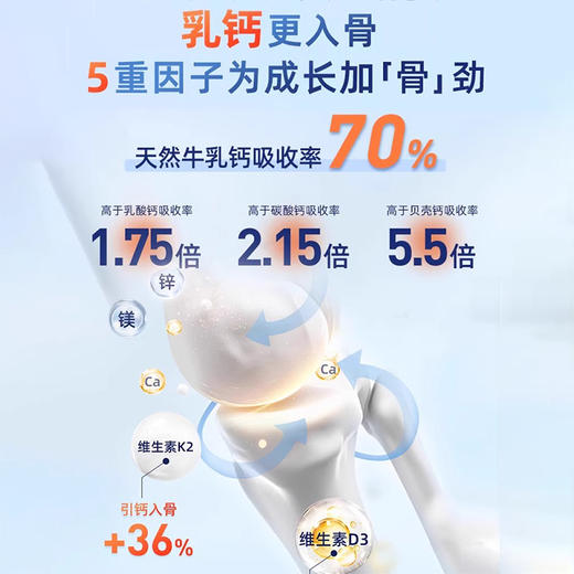 ⁴【NYO3新西兰赖氨酸成长乳】L-赖氨酸450mg+水解蛋白粉30mg+260mg钙+CPB+益生元+酵母β葡聚糖12.5mg+9种维生素 YC04-CRMM-YGSC 商品图3