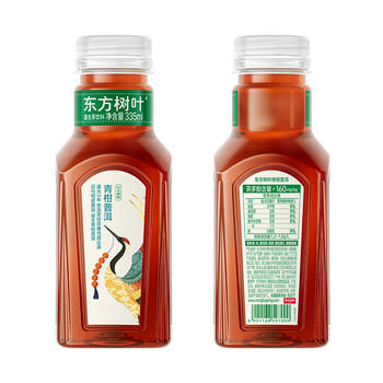 农夫山泉东方树叶青柑普洱茶335ml*15瓶无糖茶饮料0糖0脂0卡小瓶装 商品图1