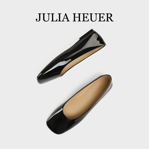 Julia Heuer 平底方头芭蕾舞鞋 商品图3