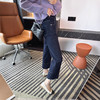 满分版型！高腰直筒花边牛仔裤女2025早秋新显瘦弹力九分烟管裤女款！ 商品缩略图2