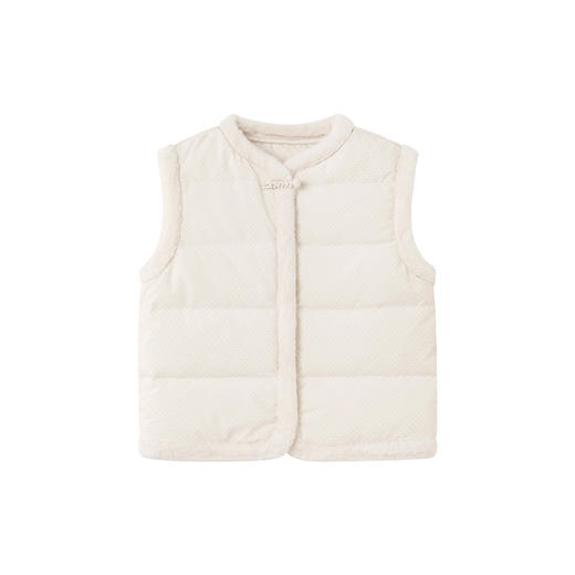 【商场同款】英氏女童羽绒马甲冬季款白鸭绒保暖宝宝背心外穿上衣超韧绒 商品图4