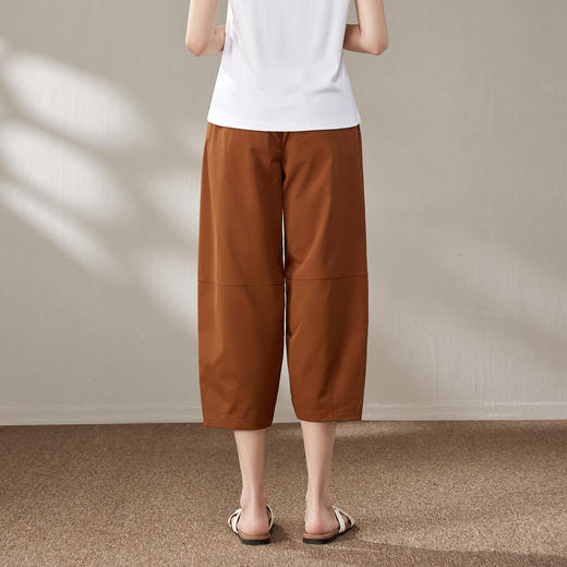 百媚生 宽松萝卜哈伦裤韩版小个子遛弯裤七分裤81980 商品图3