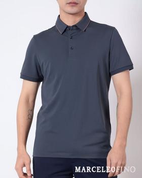  MARCELEOFINO 马仙奴 高级灰净色短袖POLO 2084140-90 [10月][广百北京路店] 【9F-折扣】