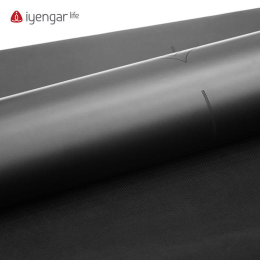 艾扬格 life A3101超大加宽天然橡胶瑜伽垫  矩阵条纹防滑工艺-超强抓地 稳固防滑 更大空间自由伸展 尺寸：2030*890mm 商品图4