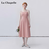 天猫同步【优雅、高级】拉夏贝尔/La Chapelle法式排扣吊带裙女气质温柔风高腰时尚无袖长裙★ 商品缩略图3