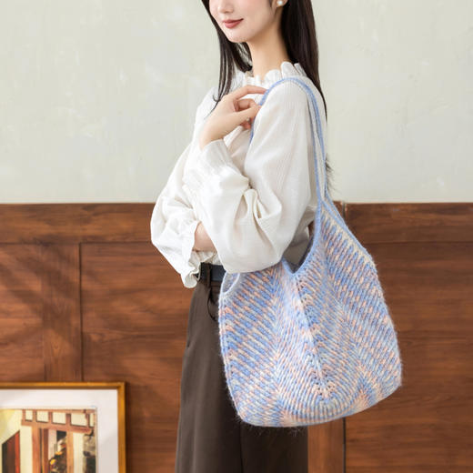 苏苏姐家花火单肩包手工DIY钩针编织毛线团自制材料包 商品图1