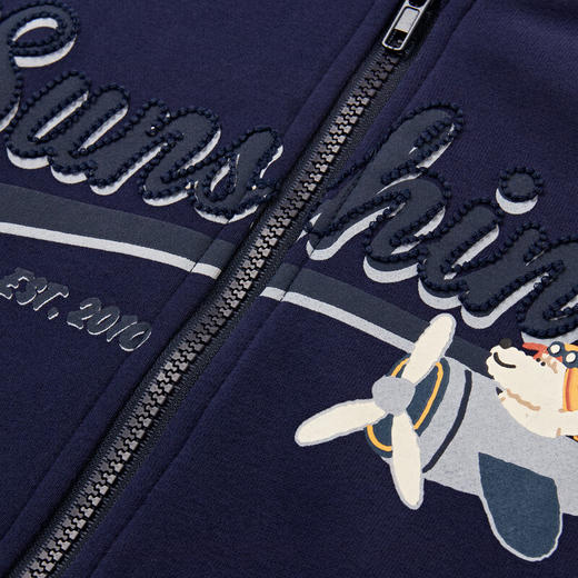 【MQD】男大童秋季经典学院风字母棒球服外套 商品图4