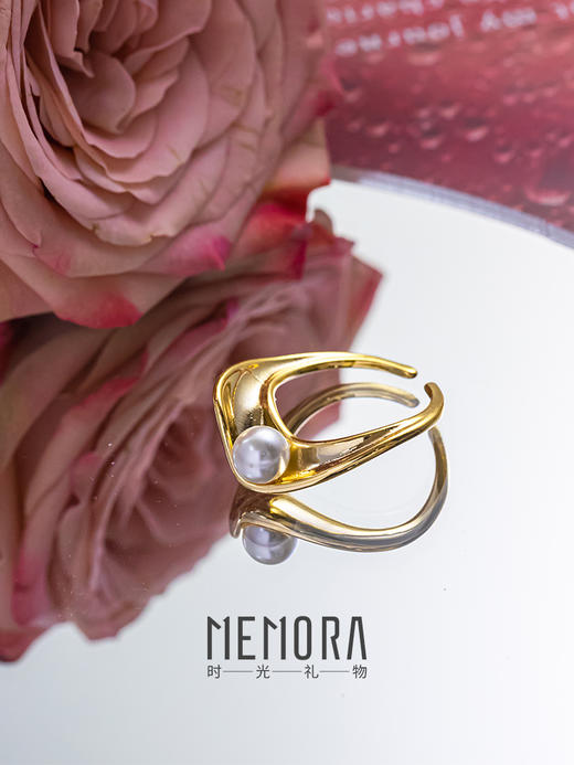 【任选3件599元】「例外」珍珠戒指 S925银戒指时尚ins风手饰MEMORA诗普琳YRE00401（线上专供） 商品图0