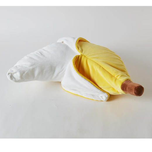 舒柔抱枕靠枕毛绒靠垫可剥皮糯香蕉 商品图1