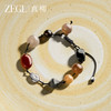 ZEGL设计师小彩石红玛瑙手串手链女生轻奢小众2025年新款串珠手饰 商品缩略图3