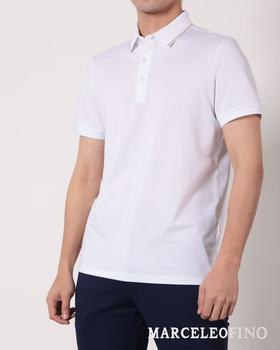  MARCELEOFINO 马仙奴 净白小立领短袖POLO 2084140-00 [10月][广百北京路店] 【9F-折扣】