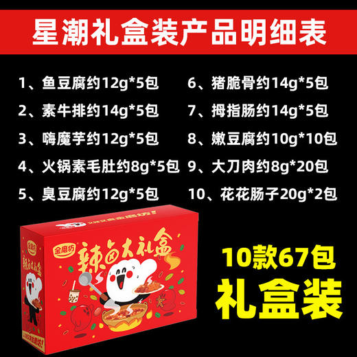 【粉丝专享❗️辣卤零食大礼盒】每款都是精心细选，一次吃过瘾！大礼包送朋友整箱麻辣网红小吃休闲食品 商品图1