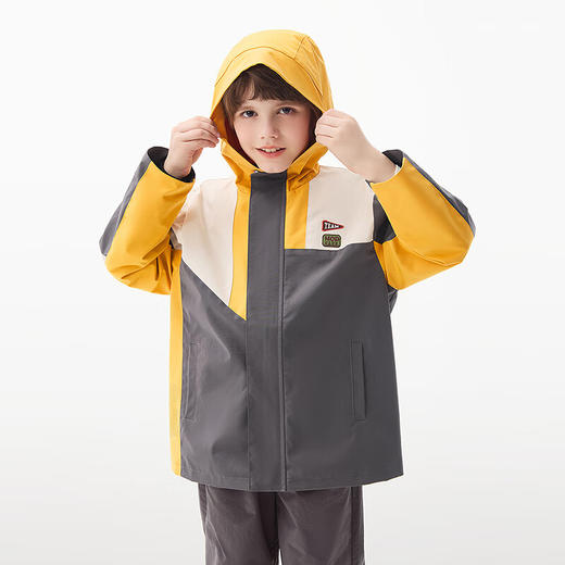 【MQD】童装男大童三防春新款户外撞色潮酷风衣外套 商品图2